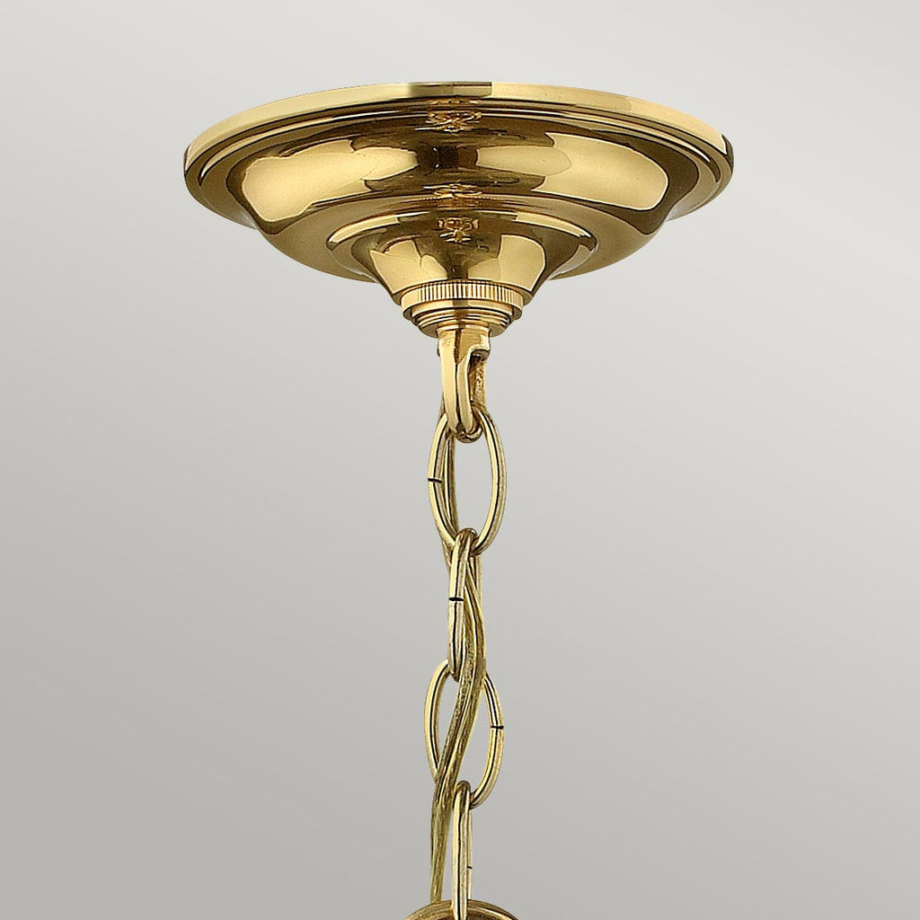 Pendelleuchte Gentry (messingfarben) 3x - Elstead Lighting