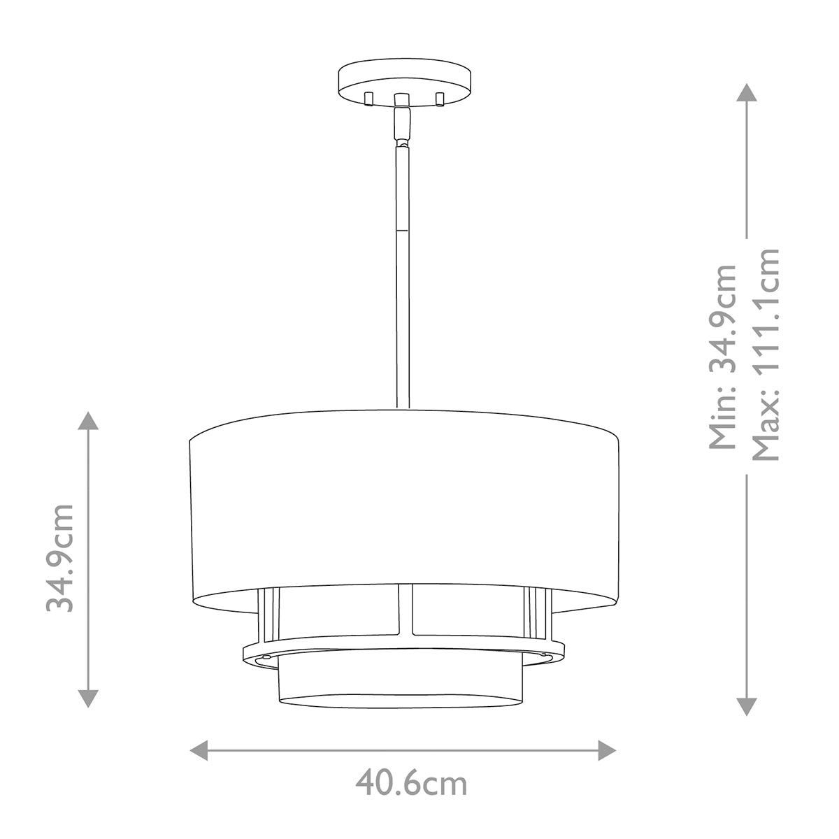 Deckenleuchte Graham (schwarz) 3x - Elstead Lighting