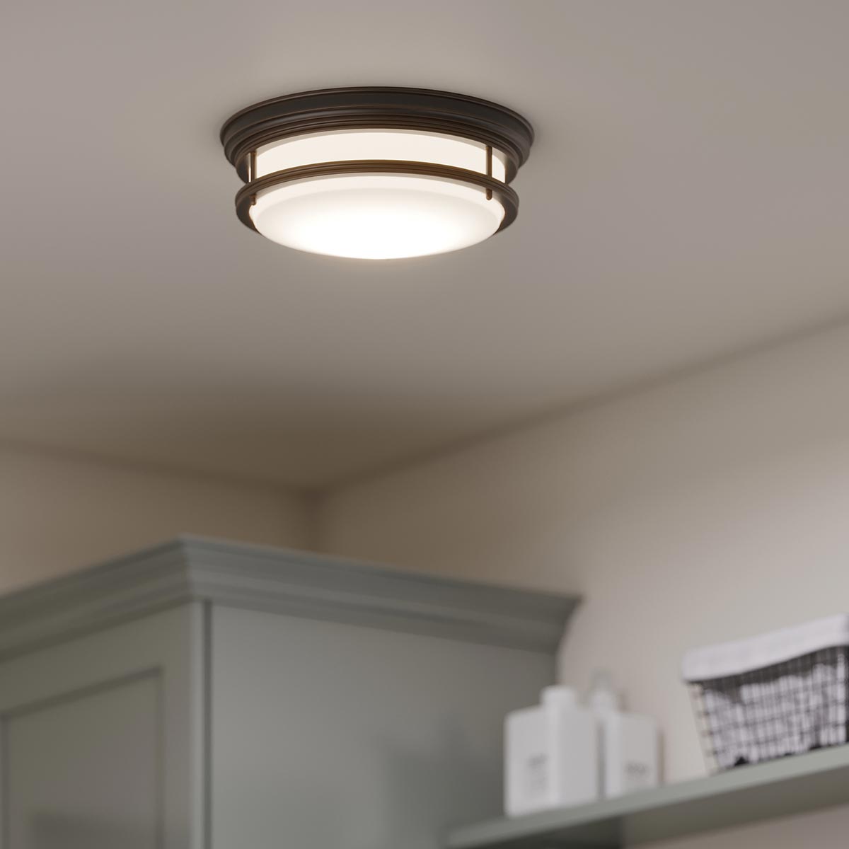 Deckenleuchte Hadley (bronzefarben) 3x - Elstead Lighting