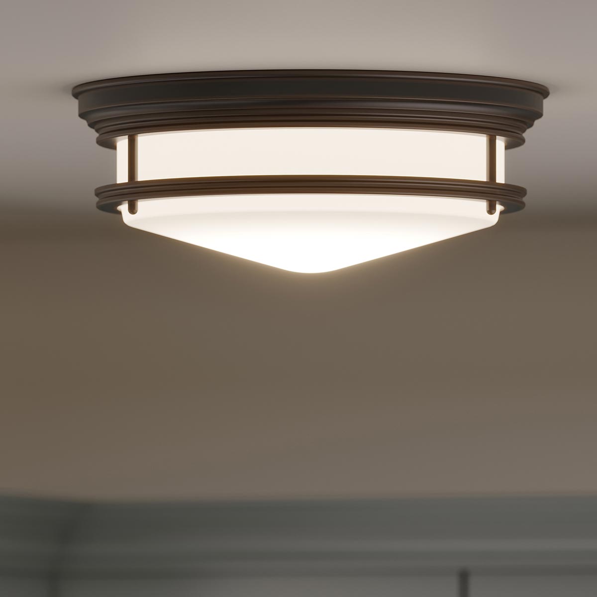 Deckenleuchte Hadley (bronzefarben) 3x - Elstead Lighting