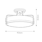 Deckenleuchte Harper (messingfarben) 3x - Elstead Lighting