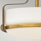 Deckenleuchte Harper (messingfarben) 3x - Elstead Lighting
