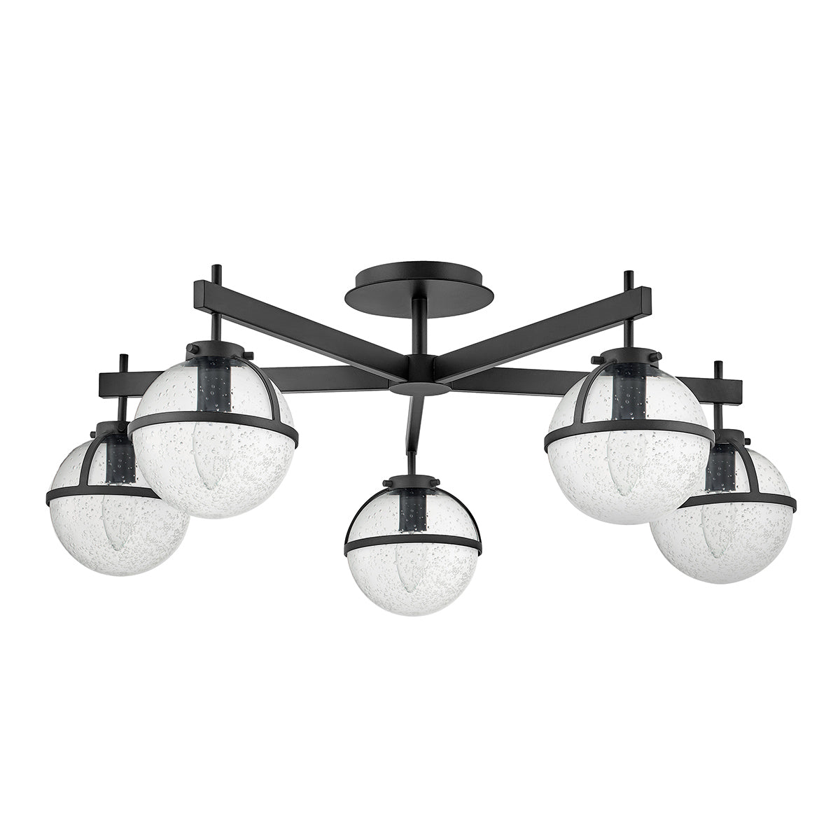 Bad-Deckenleuchte Hollis (schwarz) 5x - Elstead Lighting
