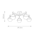 Bad-Deckenleuchte Hollis (schwarz) 5x - Elstead Lighting