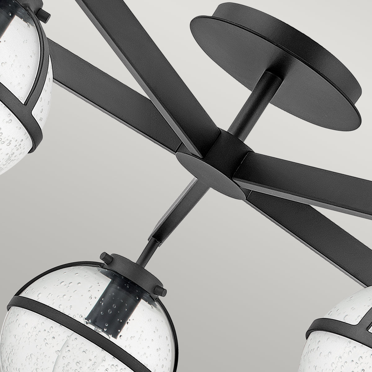 Bad-Deckenleuchte Hollis (schwarz) 5x - Elstead Lighting