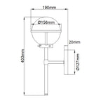 Bad-Wandleuchte Hollis (messingfarben) 1x - Elstead Lighting