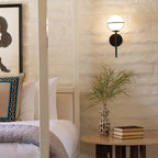 Bad-Wandleuchte Hollis (schwarz) 1x - Elstead Lighting
