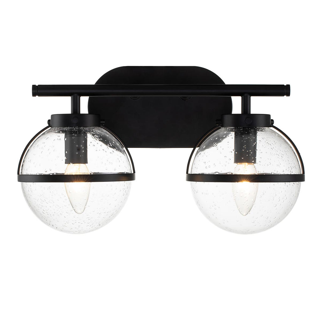 Bad-Wandleuchte Hollis (schwarz) 2x - Elstead Lighting