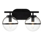 Bad-Wandleuchte Hollis (schwarz) 2x - Elstead Lighting