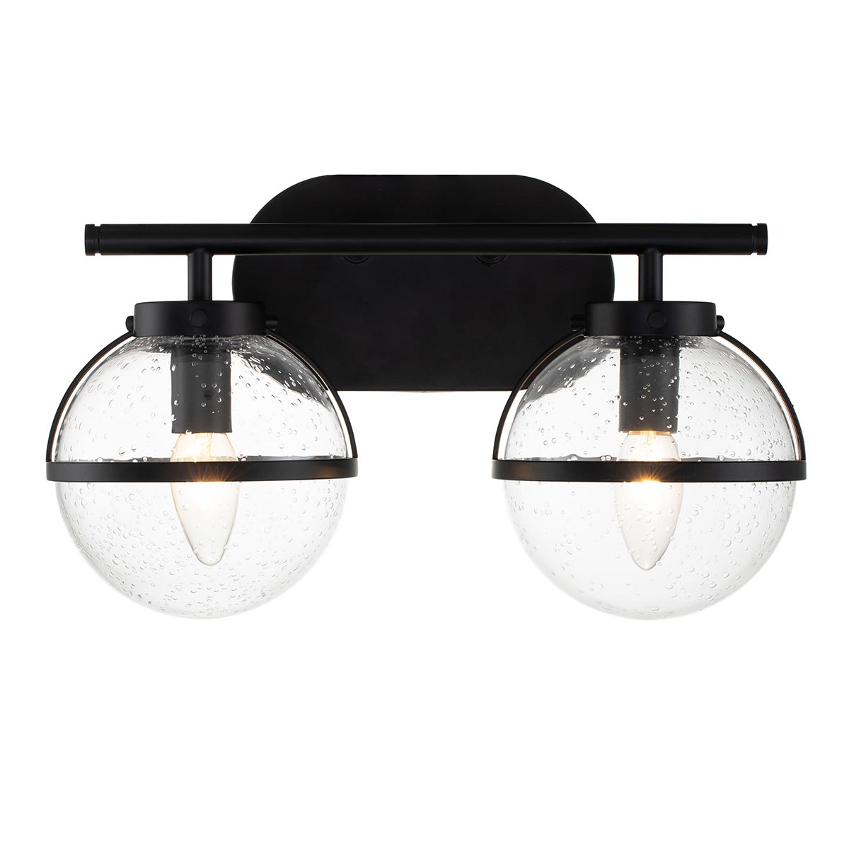 Bad-Wandleuchte Hollis (schwarz) 2x - Elstead Lighting
