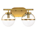 Bad-Wandleuchte Hollis (messingfarben) 2x - Elstead Lighting