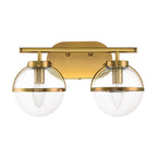 Bad-Wandleuchte Hollis (messingfarben) 2x - Elstead Lighting