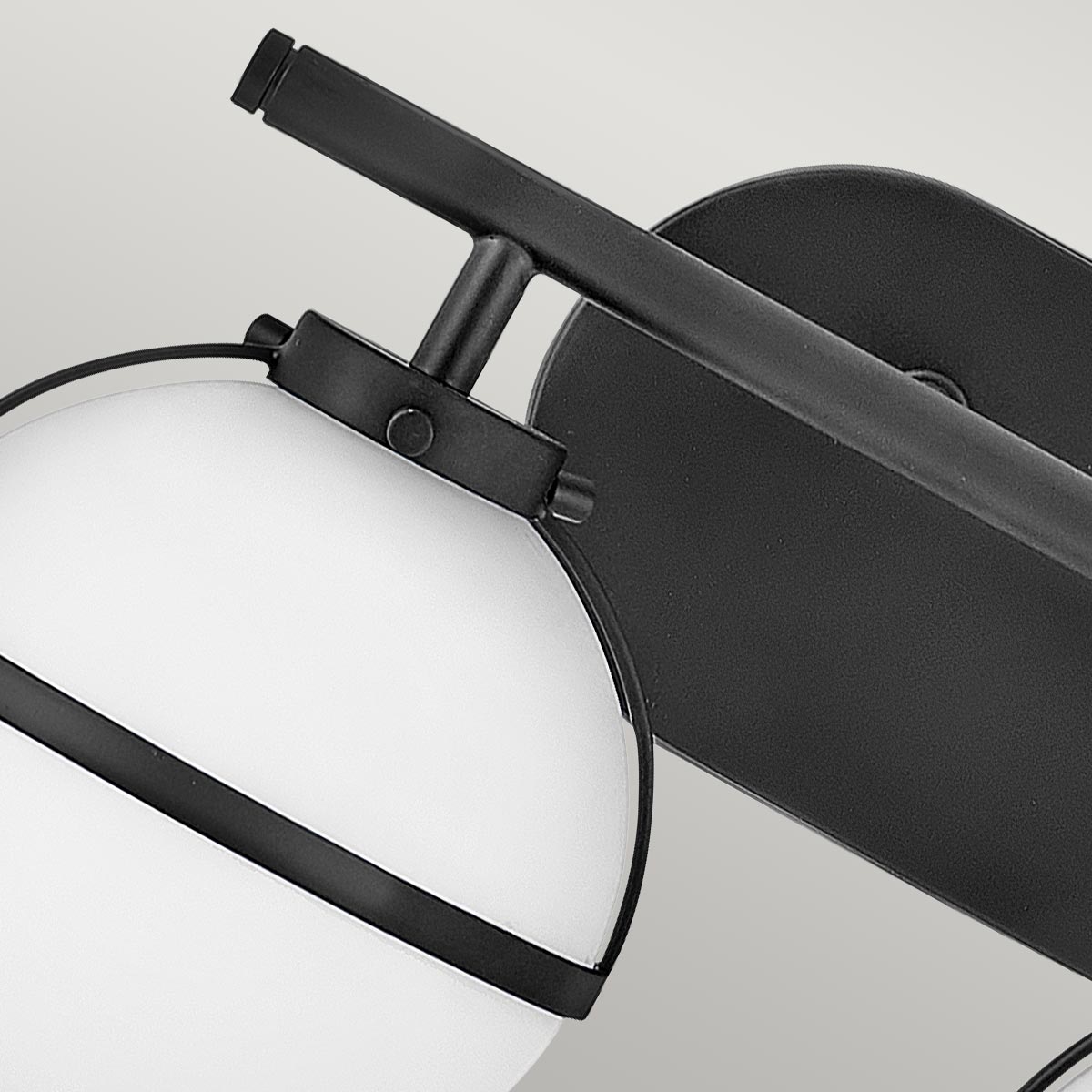 Bad-Wandleuchte Hollis (schwarz) 2x - Elstead Lighting