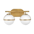 Bad-Wandleuchte Hollis (messingfarben) 2x - Elstead Lighting