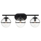 Bad-Wandleuchte Hollis (schwarz) 3x - Elstead Lighting