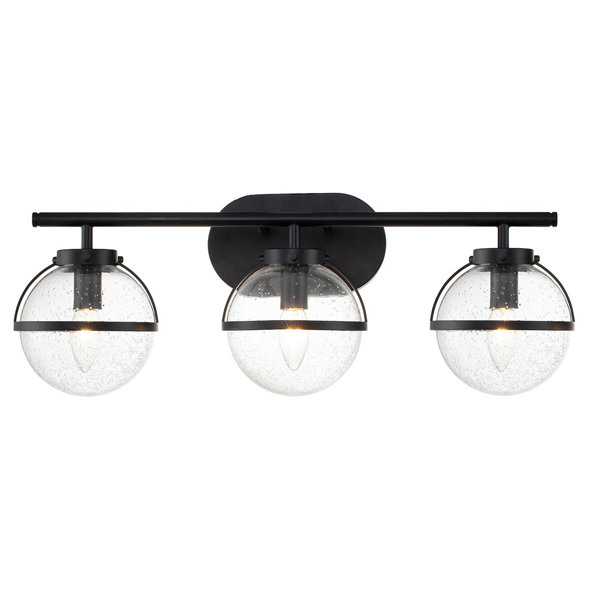 Bad-Wandleuchte Hollis (schwarz) 3x - Elstead Lighting
