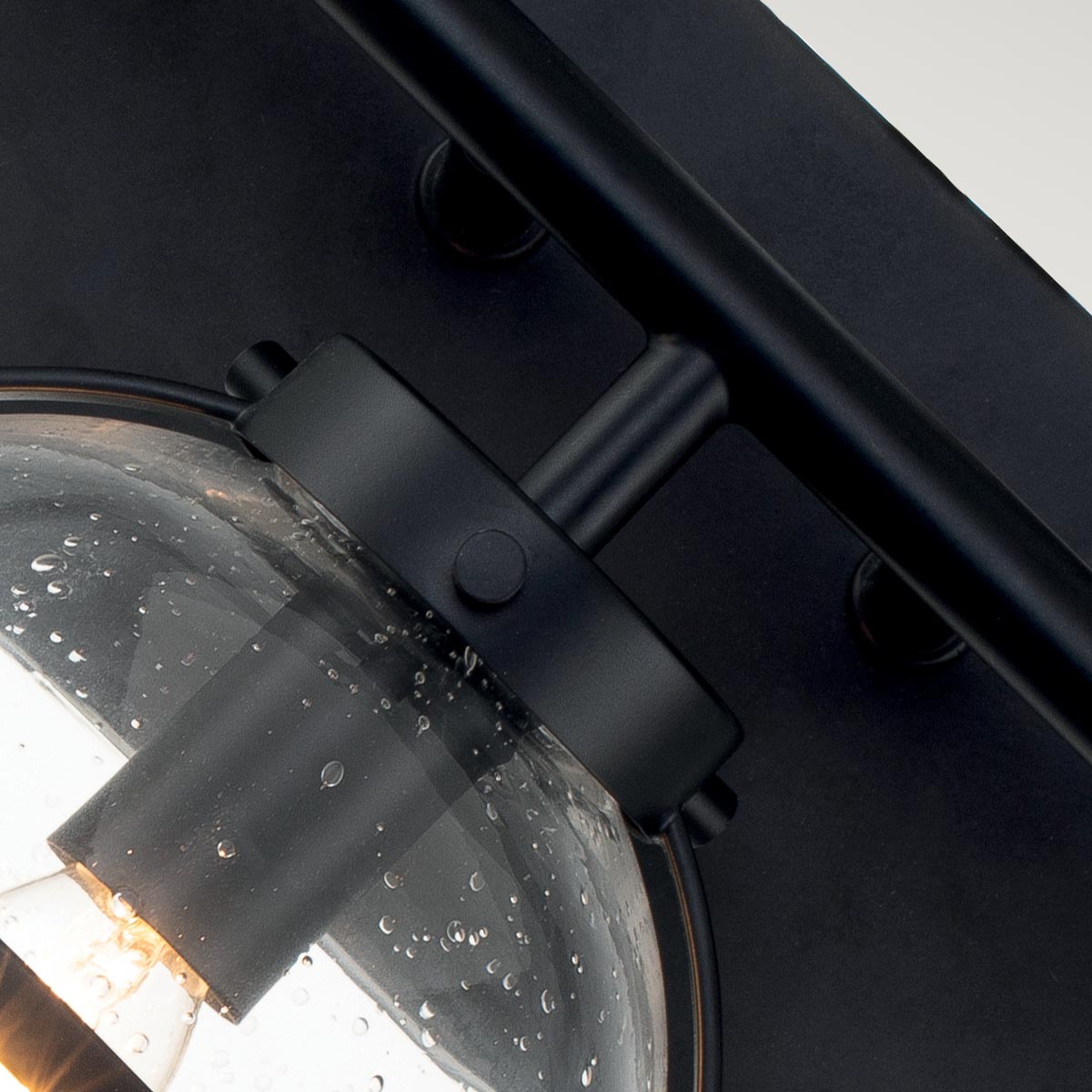 Bad-Wandleuchte Hollis (schwarz) 3x - Elstead Lighting