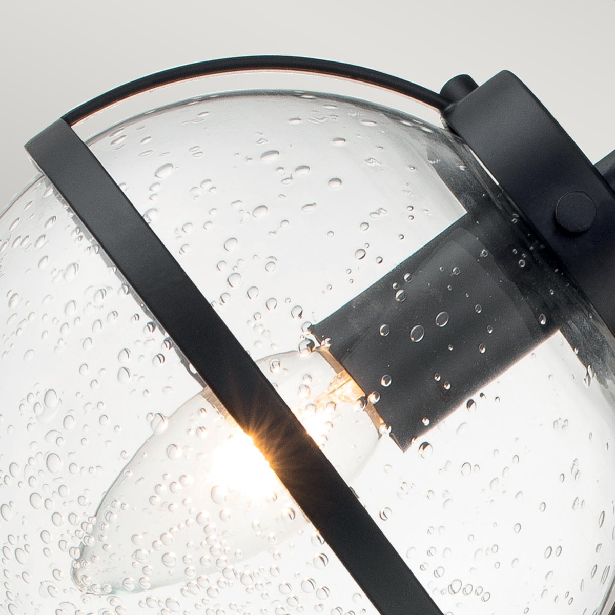 Bad-Wandleuchte Hollis (schwarz) 3x - Elstead Lighting