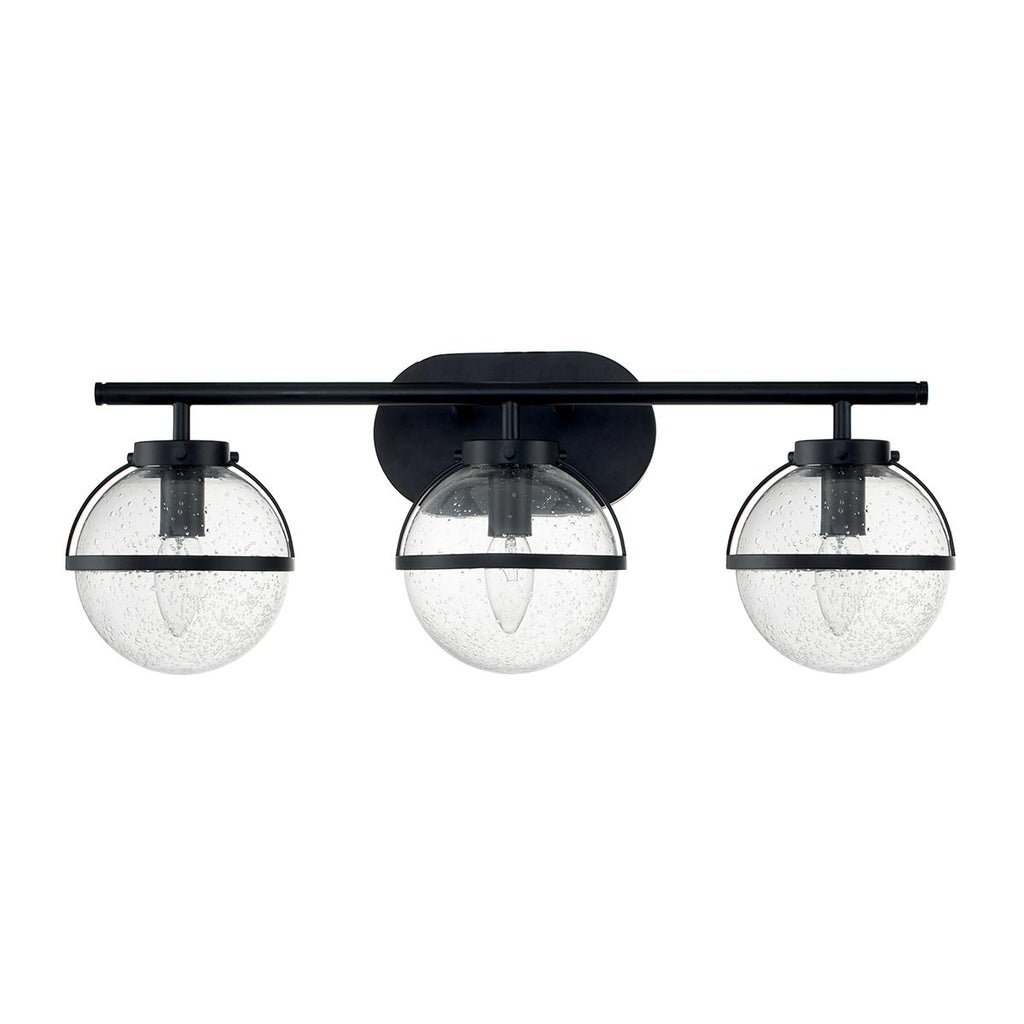 Bad-Wandleuchte Hollis (schwarz) 3x - Elstead Lighting