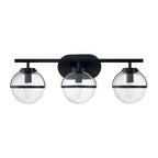 Bad-Wandleuchte Hollis (schwarz) 3x - Elstead Lighting
