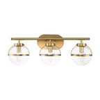 Bad-Wandleuchte Hollis (messingfarben) 3x - Elstead Lighting