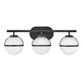 Bad-Wandleuchte Hollis (schwarz) 3x - Elstead Lighting