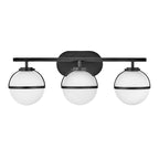 Bad-Wandleuchte Hollis (schwarz) 3x - Elstead Lighting