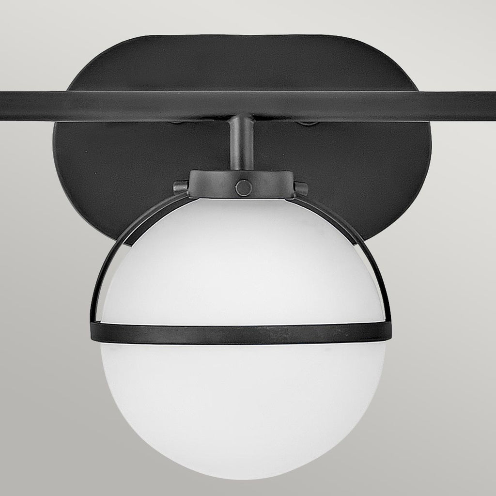 Bad-Wandleuchte Hollis (schwarz) 3x - Elstead Lighting