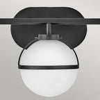 Bad-Wandleuchte Hollis (schwarz) 3x - Elstead Lighting