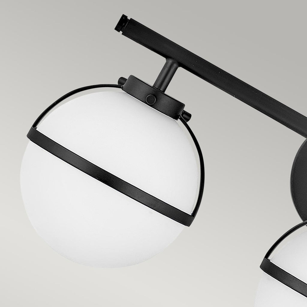 Bad-Wandleuchte Hollis (schwarz) 3x - Elstead Lighting