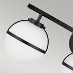 Bad-Wandleuchte Hollis (schwarz) 3x - Elstead Lighting