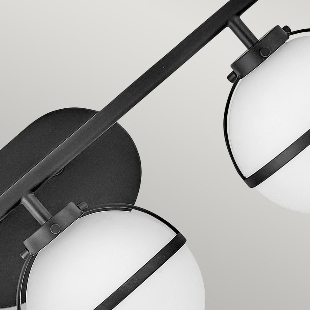 Bad-Wandleuchte Hollis (schwarz) 3x - Elstead Lighting