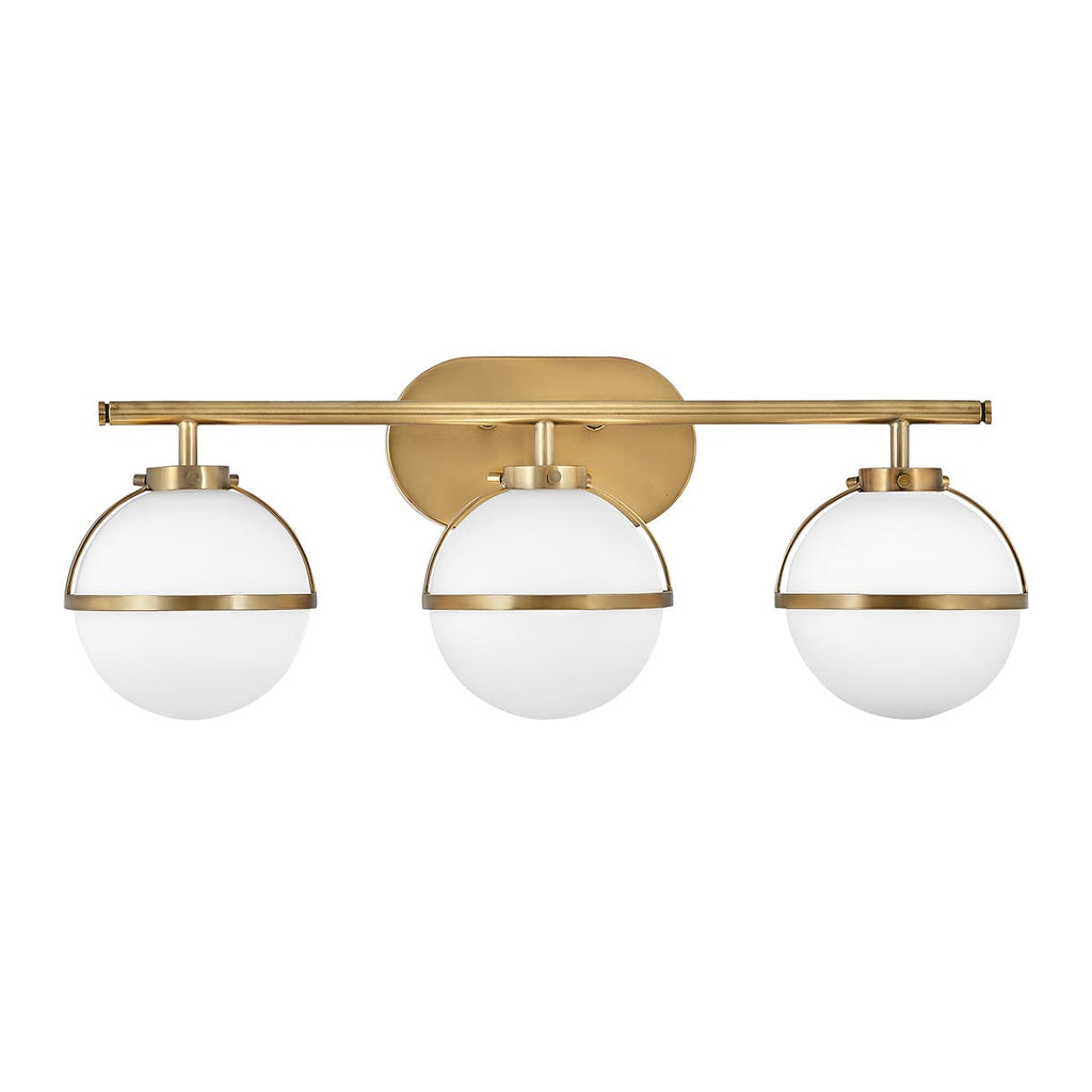 Bad-Wandleuchte Hollis (messingfarben) 3x - Elstead Lighting