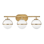 Bad-Wandleuchte Hollis (messingfarben) 3x - Elstead Lighting