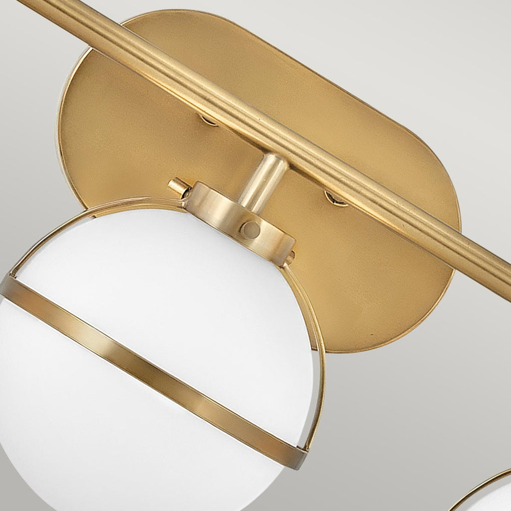 Bad-Wandleuchte Hollis (messingfarben) 3x - Elstead Lighting