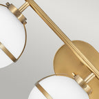 Bad-Wandleuchte Hollis (messingfarben) 3x - Elstead Lighting