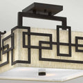 Deckenleuchte Lanza (bronzefarben) 3x - Elstead Lighting