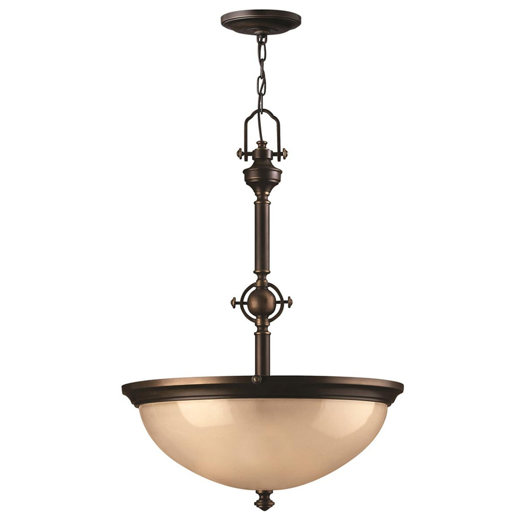 Pendelleuchte Mayflower (bronzefarben) 3x - Elstead Lighting