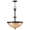 Pendelleuchte Mayflower (bronzefarben) 3x - Elstead Lighting