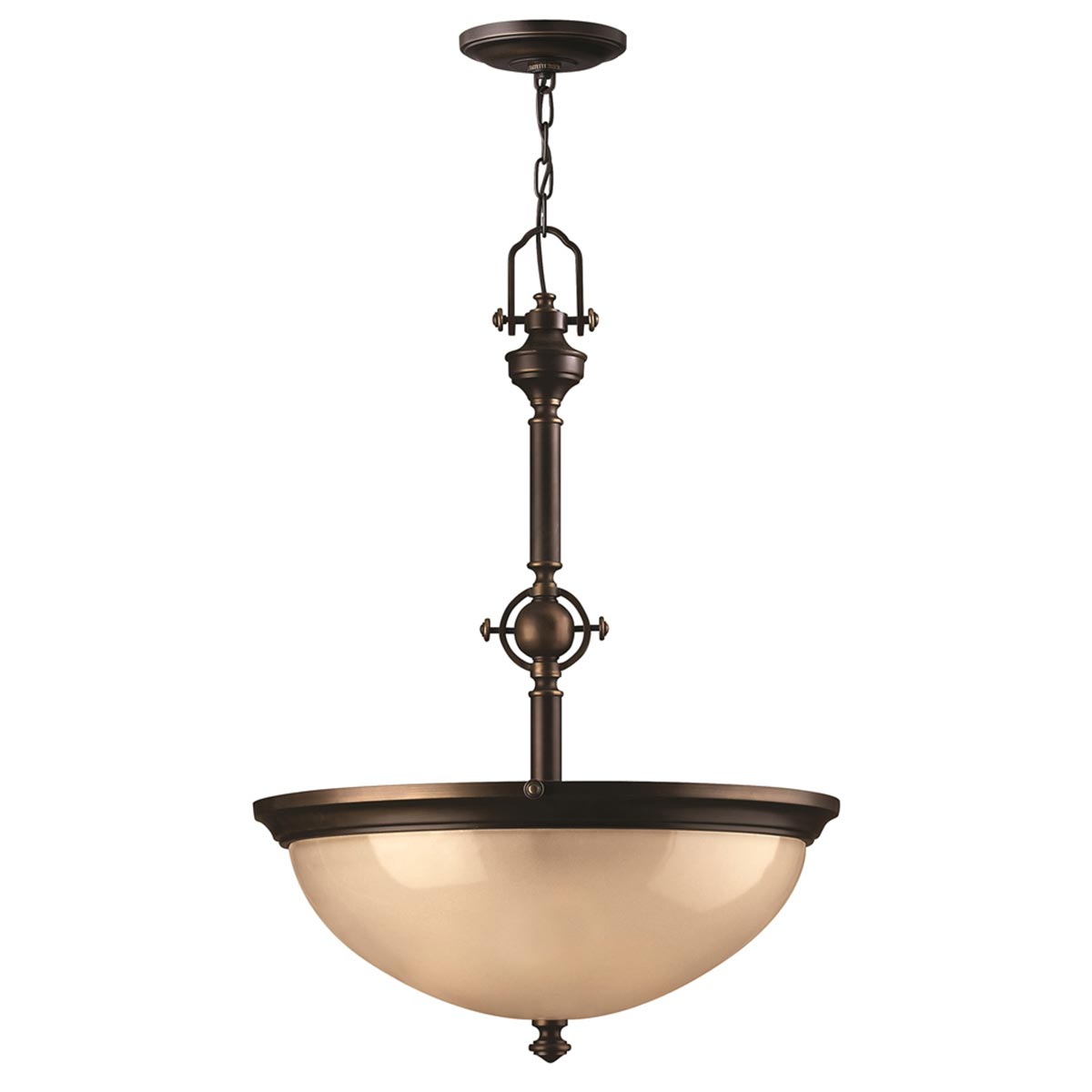 Pendelleuchte Mayflower (bronzefarben) 3x - Elstead Lighting