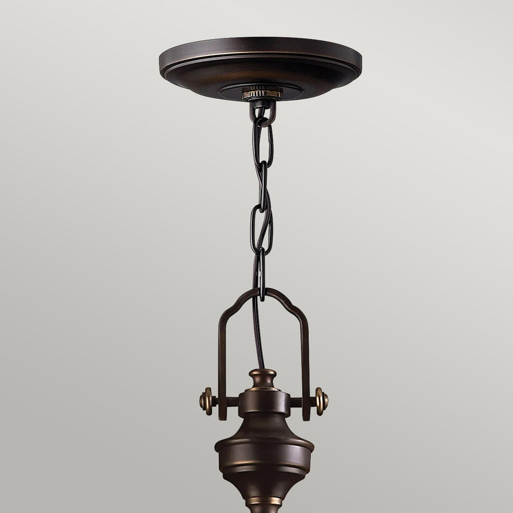 Pendelleuchte Mayflower (bronzefarben) 3x - Elstead Lighting