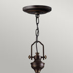 Pendelleuchte Mayflower (bronzefarben) 3x - Elstead Lighting