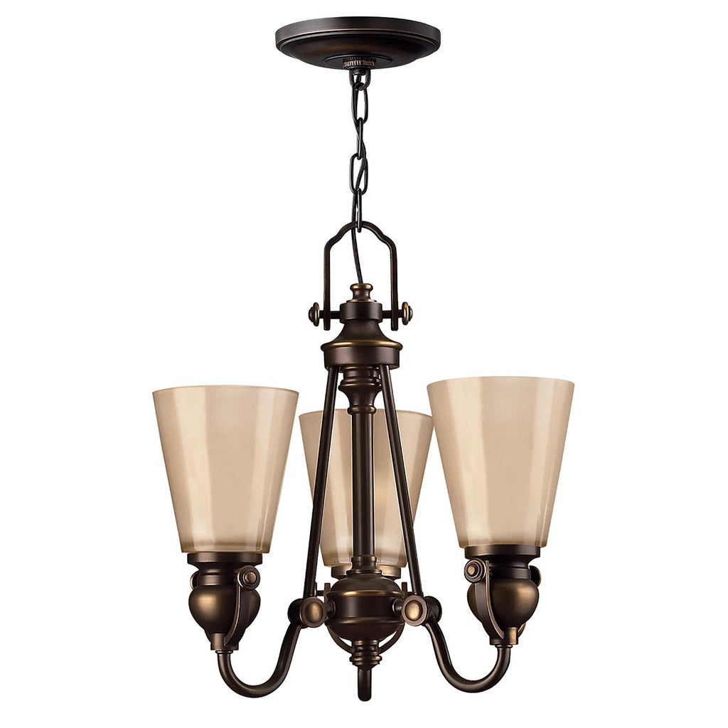 Pendelleuchte Mayflower (bronzefarben) 3x - Elstead Lighting