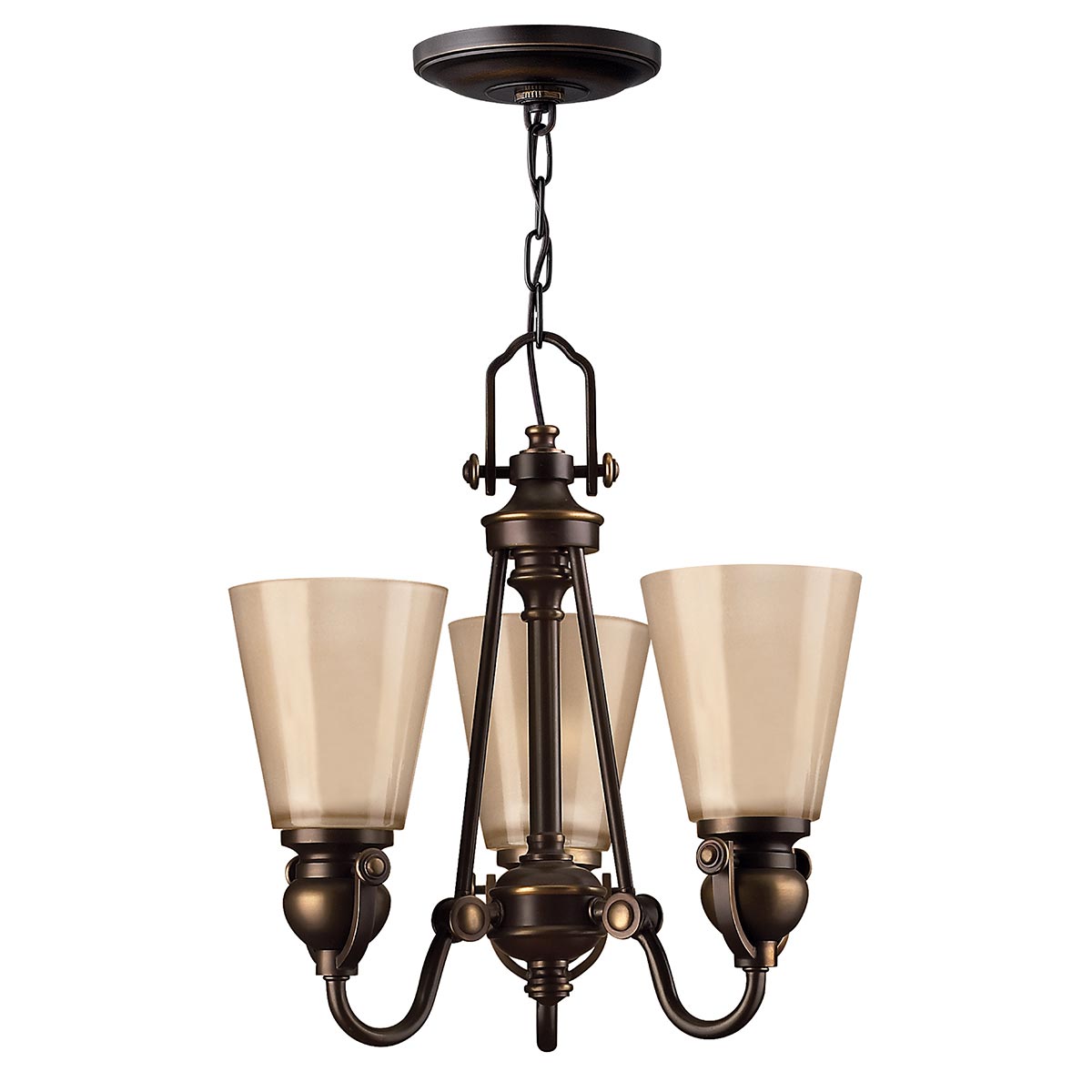 Pendelleuchte Mayflower (bronzefarben) 3x - Elstead Lighting