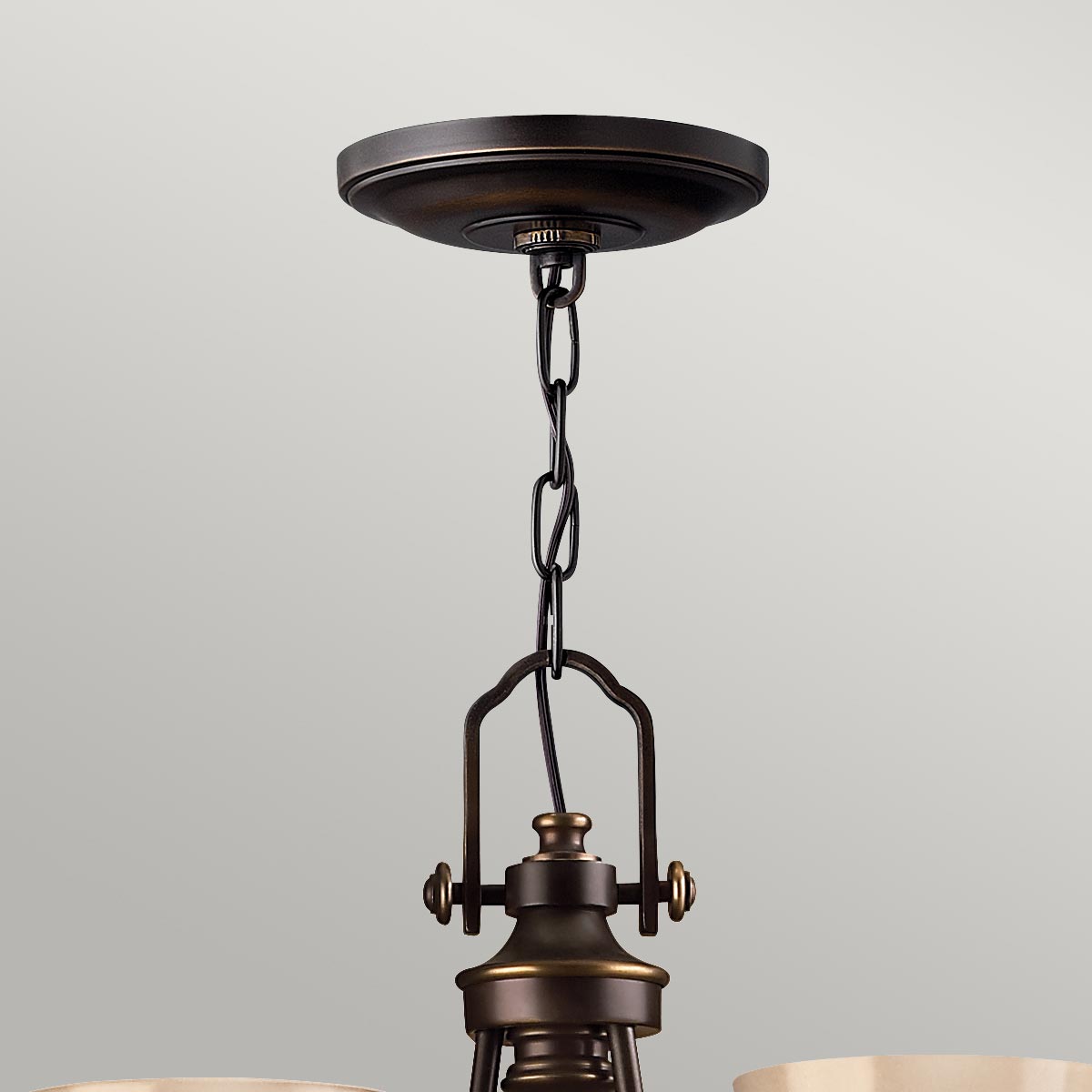 Pendelleuchte Mayflower (bronzefarben) 3x - Elstead Lighting