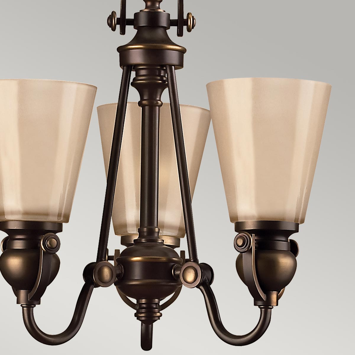 Pendelleuchte Mayflower (bronzefarben) 3x - Elstead Lighting