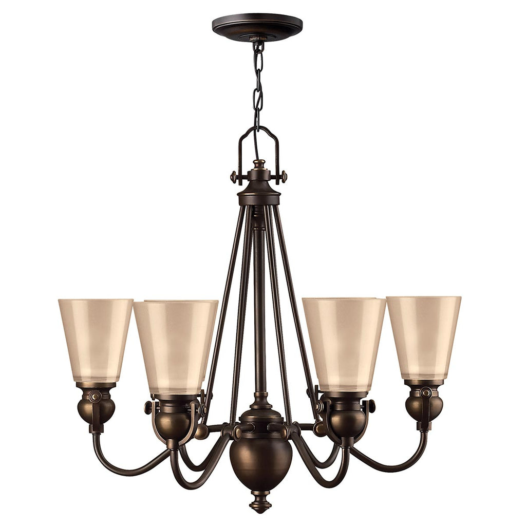 Pendelleuchte Mayflower (bronzefarben) 6x - Elstead Lighting