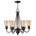 Pendelleuchte Mayflower (bronzefarben) 6x - Elstead Lighting
