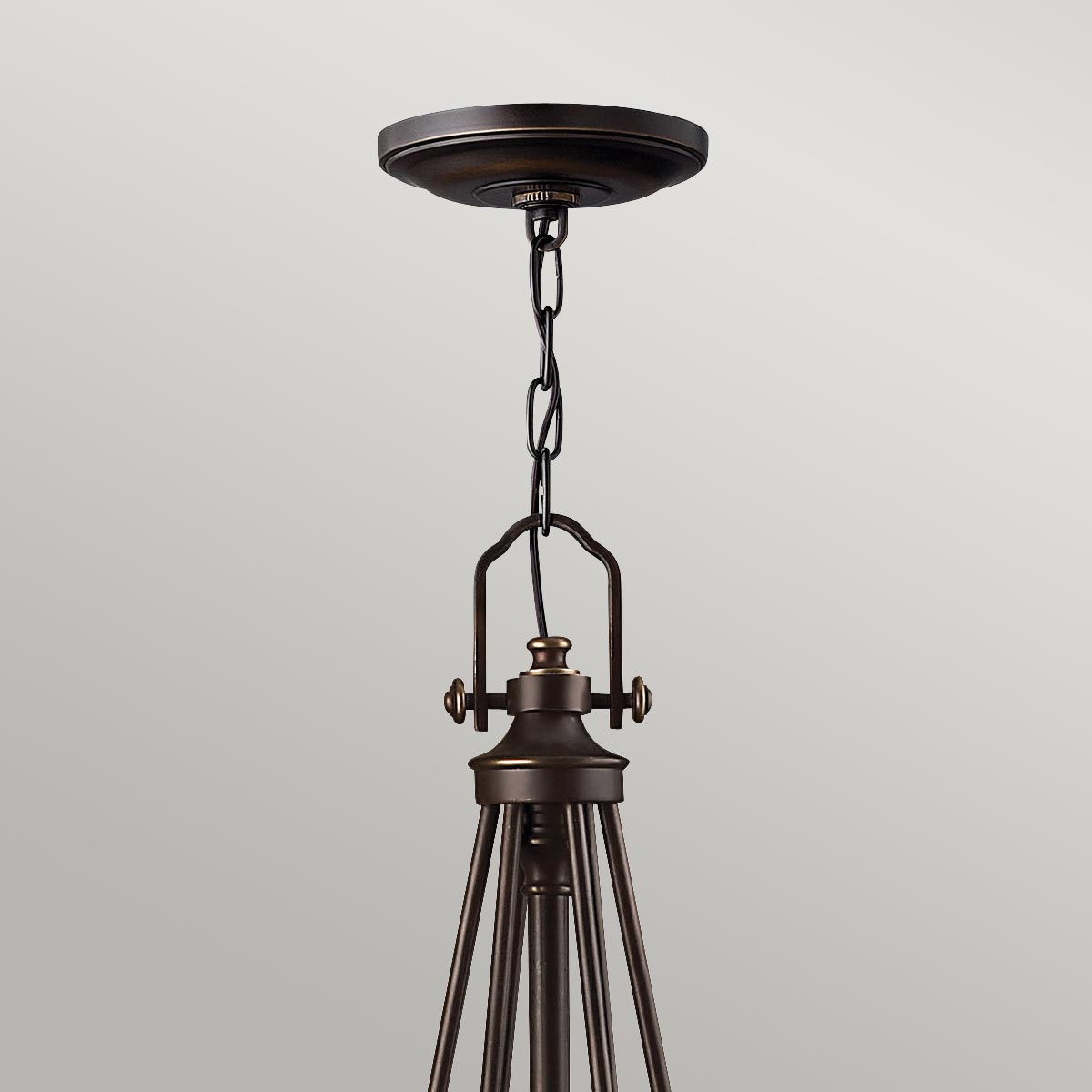 Pendelleuchte Mayflower (bronzefarben) 6x - Elstead Lighting