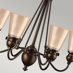 Pendelleuchte Mayflower (bronzefarben) 6x - Elstead Lighting